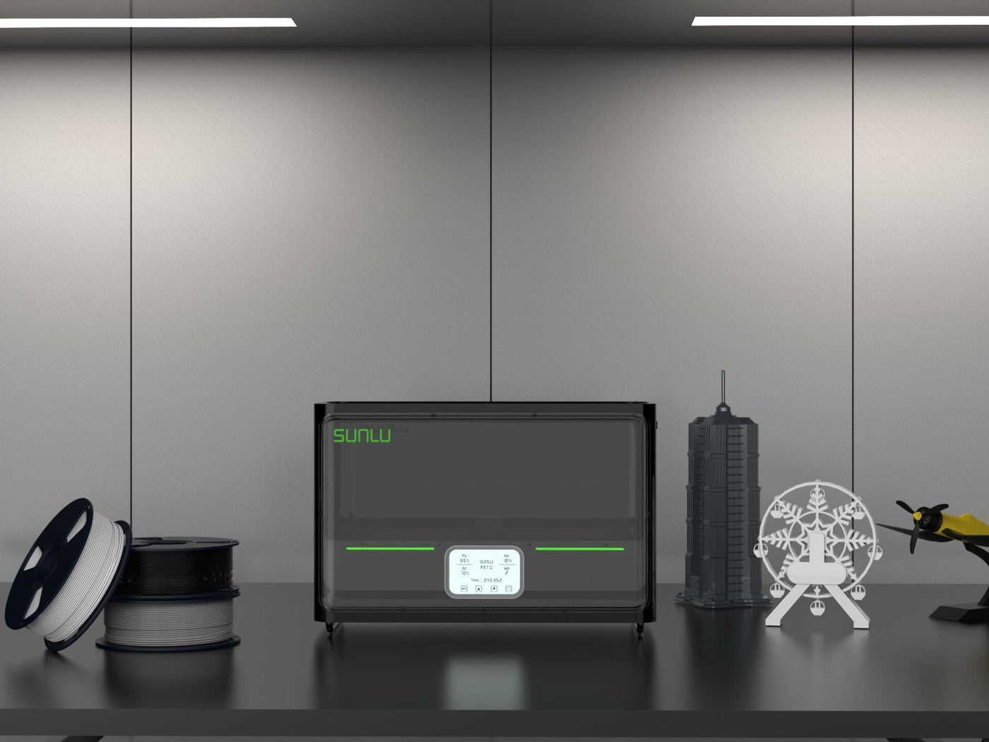 Revolutionieren Sie Ihren 3D-Druck mit dem SUNLU FilaDryer S4 und hochwertigen Filamenten