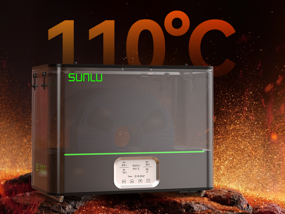 Entdecken Sie den SUNLU FilaDryer E2: Ein umfassendes Werkzeug zum Trocknen und Tempern von Filamenten im 3D-Druck