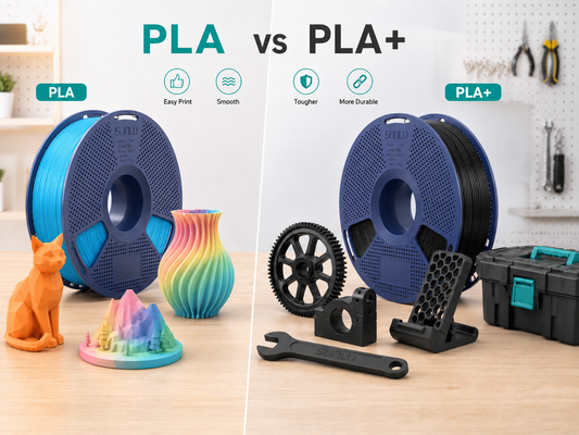 SUNLU PLA+ vs PLA: Welches Filament eignet sich besser für Ihre 3D-Druck-Bedürfnisse?