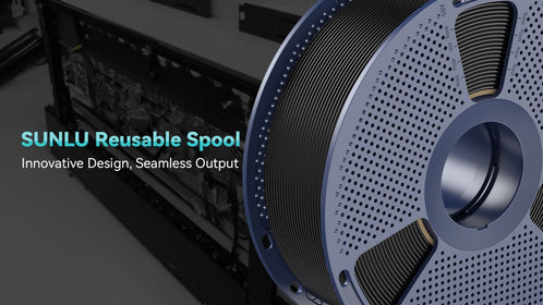 SUNLU Wiederverwendbare Spule der dritten Generation: Eine neue Wahl für umweltfreundliches, langlebiges und effizientes Filament-Management