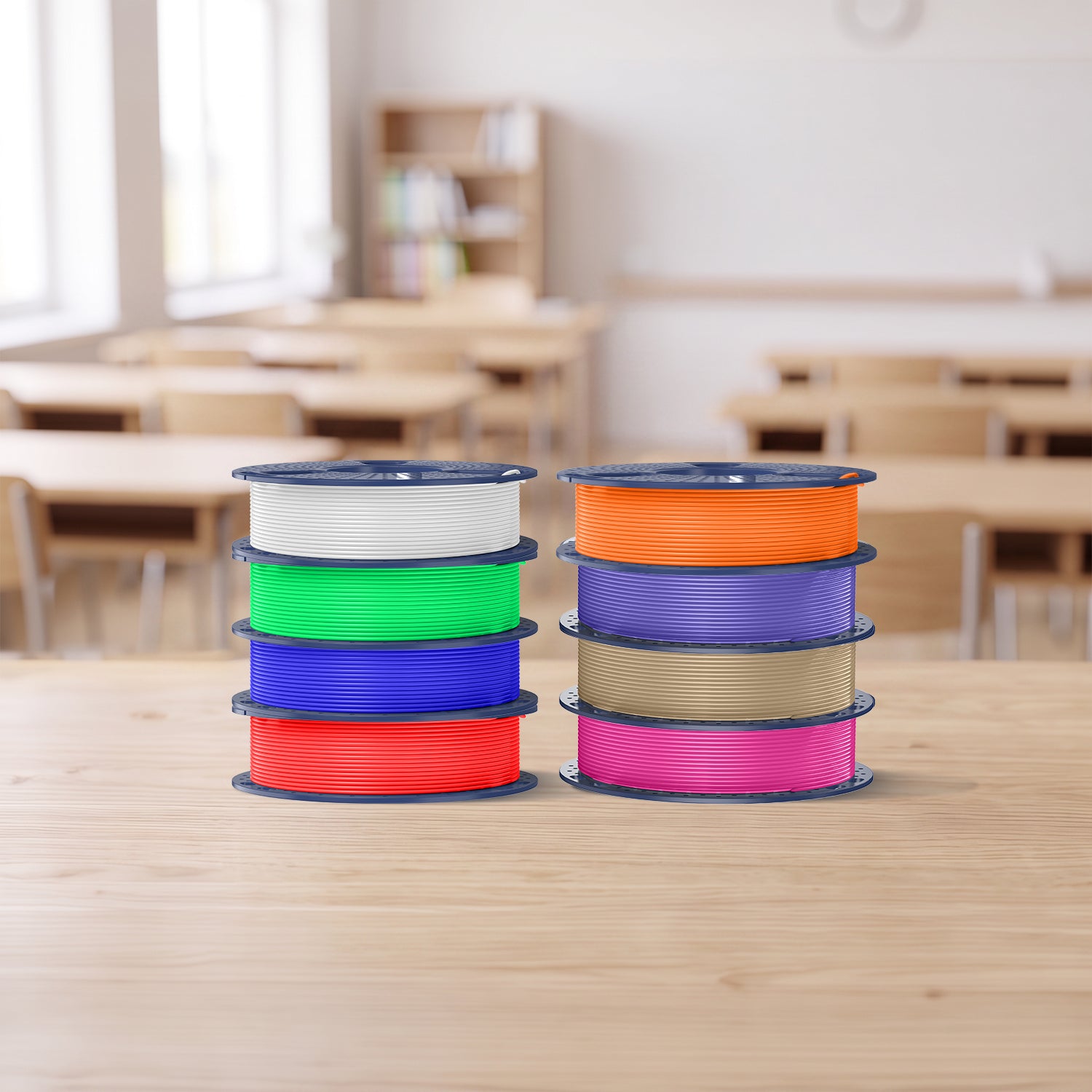 250g PLA, PLA+, PLA+2.0, PLA Meta Filament Bundle, 250g*8 Rollen Mehrfarbiges Filament-Bundle