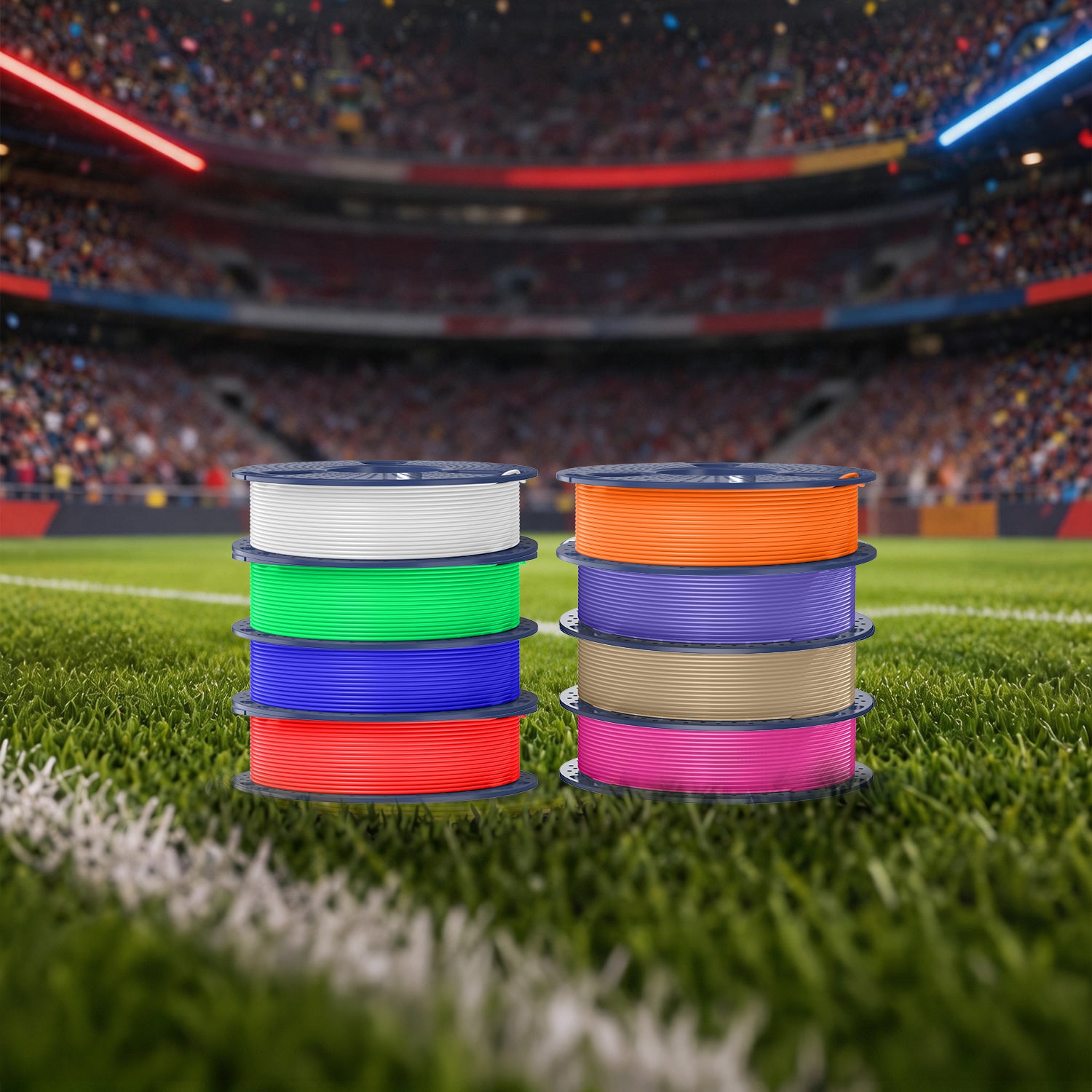 250g PLA, PLA+, PLA+2.0, PLA Meta Filament Bundle, 250g*8 Rollen Mehrfarbiges Filament-Bundle