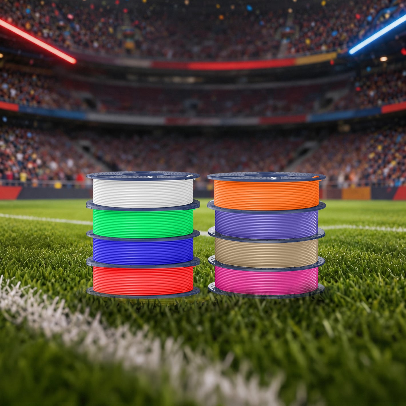 250g PLA, PLA+, PLA+2.0, PLA Meta Filament Bundle, 250g*8 Rollen Mehrfarbiges Filament-Bundle