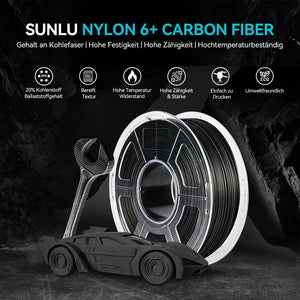 SUNLU Engineering Filament Kollektion EPA, PCABS, PA6CF, PA12CF, PA6-GF | SUNLU DE Online Store