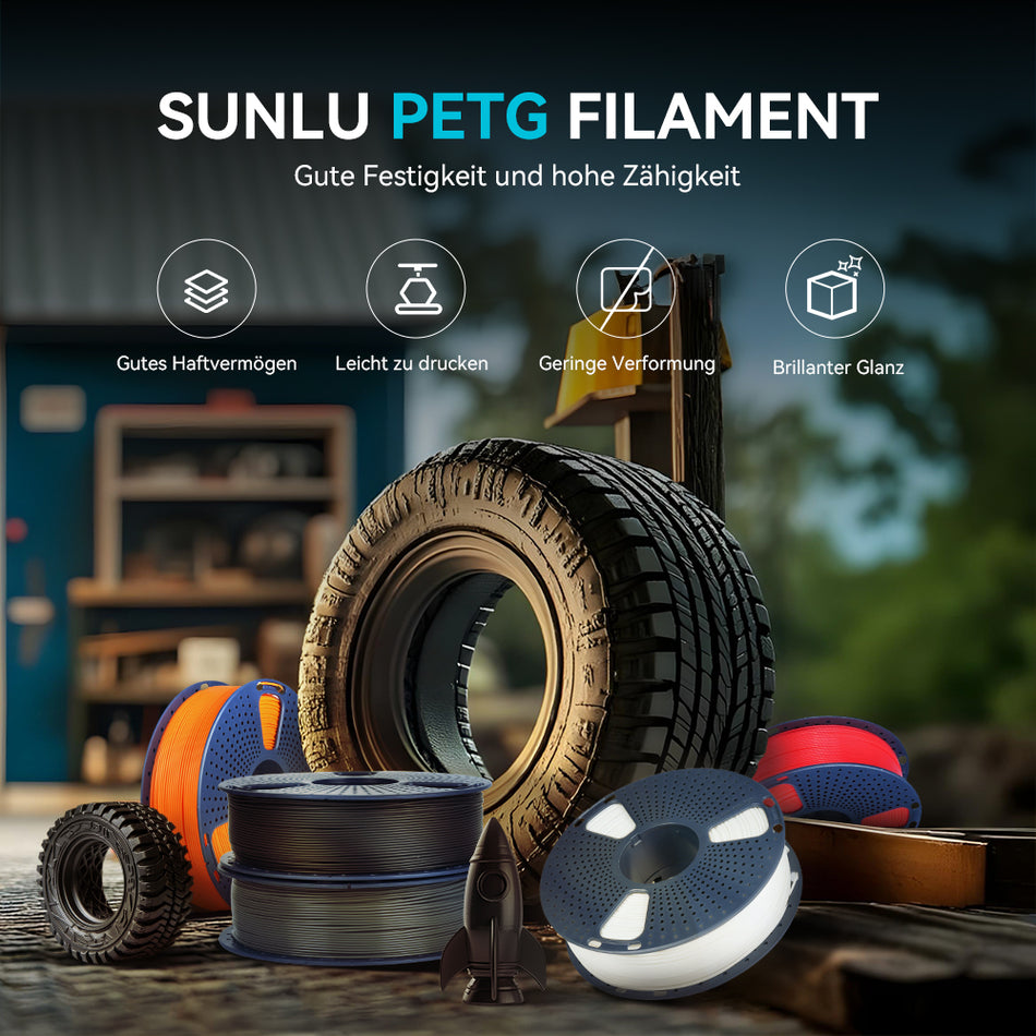 [MOQ: 6 Rollen] PETG Filament 1KG