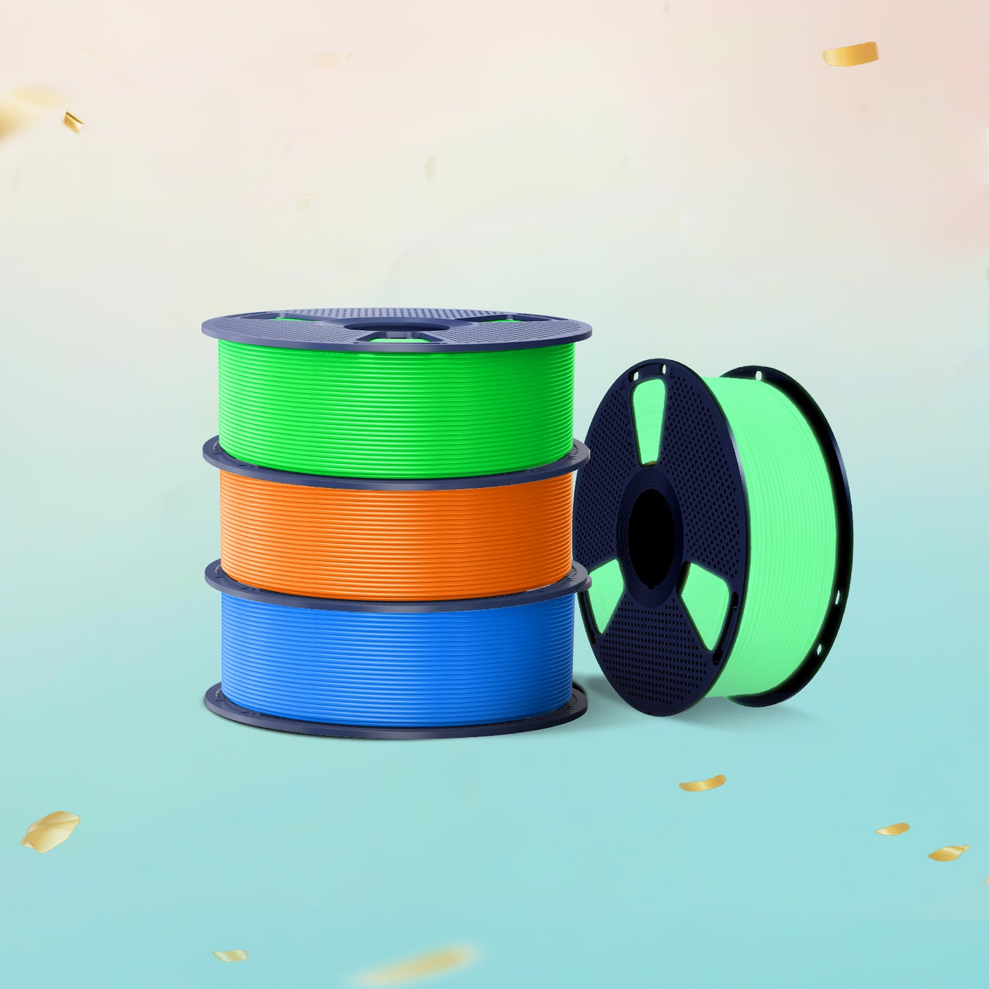 [MOQ: 3 Rollen] Glühen im Dunkeln (Leuchtend) PLA Filament 1KG