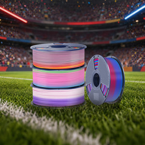 [MOQ: 3 Rollen] PLA, SILK, PLA Transparent Rainbow Filament 1KG