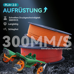 [MOQ: 3 Rollen] PLA+ 2.0, Verbessertes PLA+(PLA Plus), 3D Drucker Filament 1KG