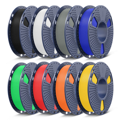 250g PLA, PLA+, PLA+2.0, PLA Meta Filament Bundle, 250g*8 Rollen Mehrfarbiges Filament-Bundle