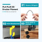 PLA, PLA+/PLA PLUS 3D Drucker Filament 1KG