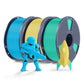 [MOQ 2 Sätze] PLA, PLA+, PLA Meta, PLA Matte, Rainbow, Multi-color Silk 3KG Mehrfarbiges Filament Bündel