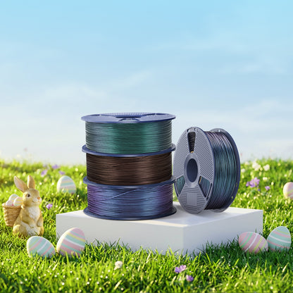 SUNLU PLA Galaxy Ästhetisches Filament 1KG, Farbwechselndes PLA-Filament, Funkelndes Ultrafines Perlmuttpulver