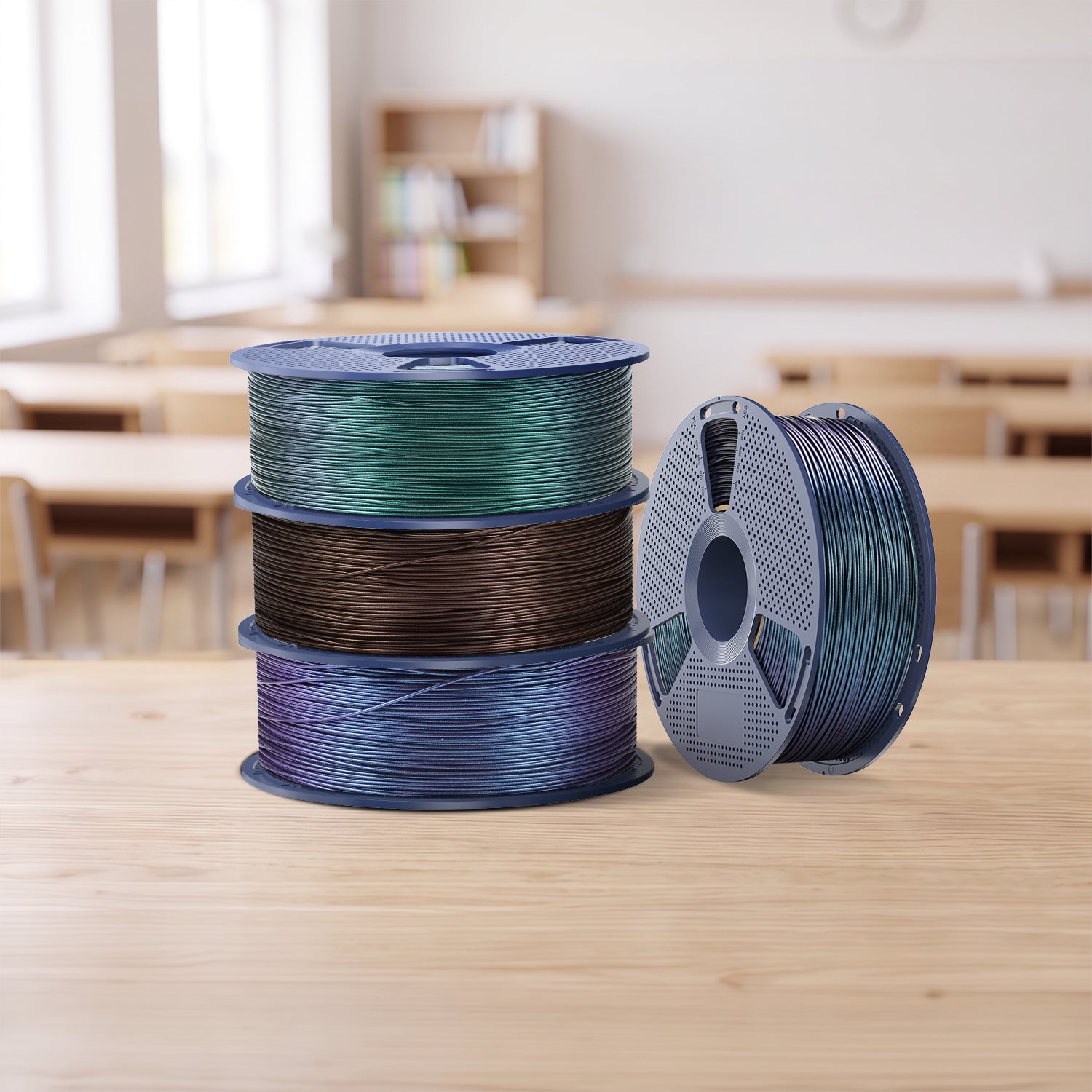[BTS-Angebot] PLA Galaxy Ästhetisches Filament 1KG, Farbwechselndes PLA-Filament, Funkelndes Ultrafines Perlmuttpulver