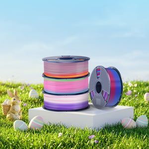 [MOQ: 3 Rollen] PLA, SILK, PLA Transparent Rainbow Filament 1KG