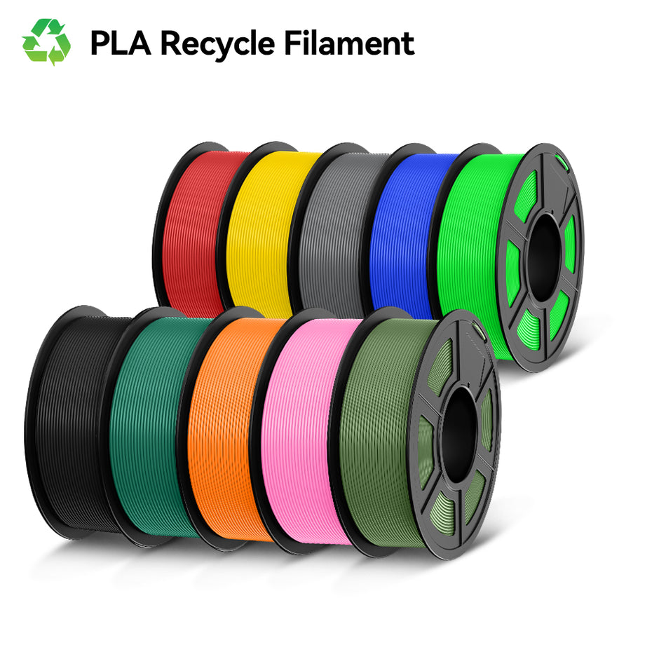 [€9.19/KG | 10KG Bündelverkäufe] PLA-Serie Recycelte Filamente, 1KG/Rolle