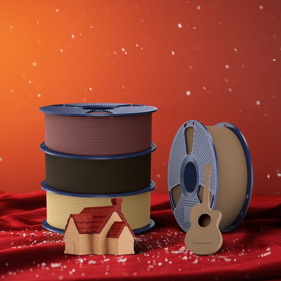 [MOQ: 3 Rollen] Optimiertes Holz PLA 3D Drucker Filament 1KG, optimierte und verbesserte Holzstruktur