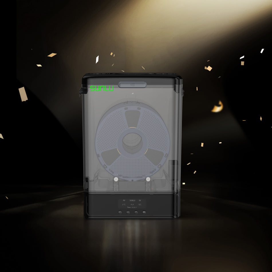 SUNLU FilaDryer SP2, 2-in-1 Filament Trockner kombiniert mit Aufbewahrungsbox, bis zu 70℃(158°F) Trocknung und nahtlose Lagerung, kompatibel mit Spulengröße 1kg×2 oder 2kg×1 oder 3kg×1