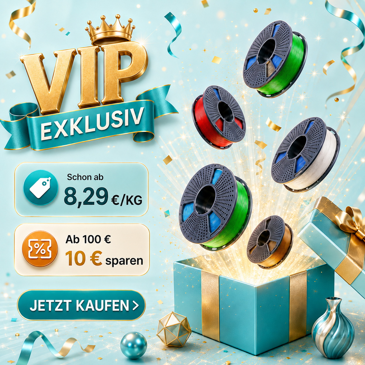 SUNLU 13. Jubiläum | Exklusiv für VIP-Abonnenten (Limitierte Stückzahl)
