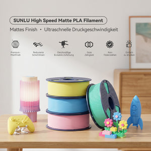 [MOQ: 3 Rollen] High Speed Matte PLA, Hohe Geschwindigkeit Matte PLA 3D Drucker Filament 1KG