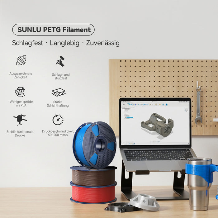 [MOQ: 6 Rollen] PETG Filament 1KG