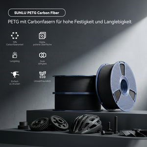 PETG-CF (PETG Kohlefaser) 3D Drucker Filament 1KG