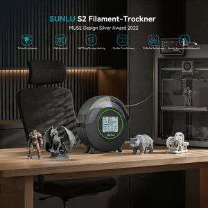 SUNLU S2 Filament Trockner, 360° Rundum-Erwärmung beim 3D-Druck