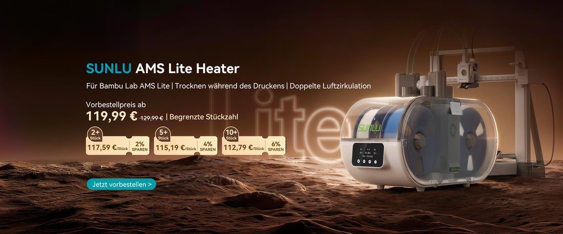 SUNLU Offizielle Angebote | Rabatte auf Filamente & 3D Druck Bundles