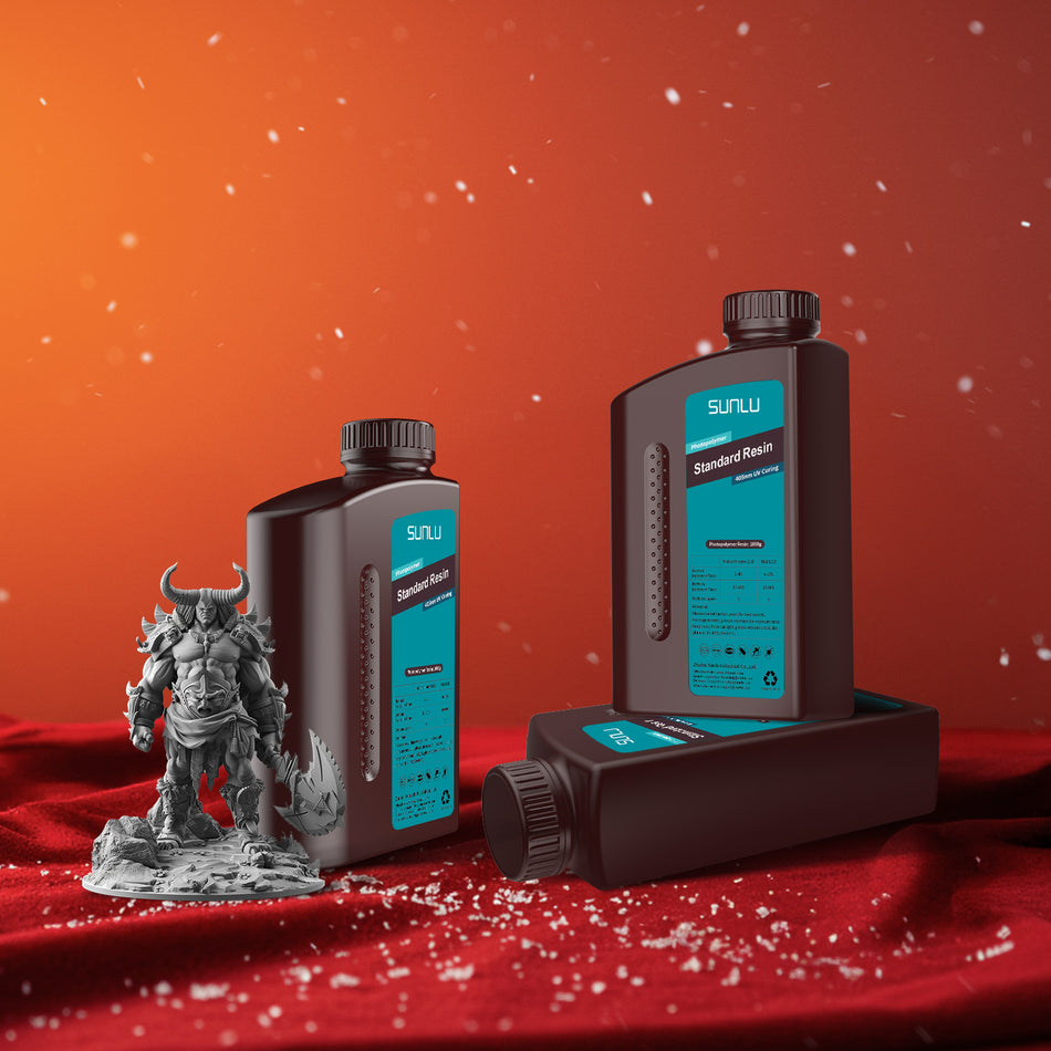 [Ab 10,99 €/kg] SUNLU 1000G Harz Serie Heißer Verkauf, Standard Harz, Standard Plus Harz, ABS-Like Harz, Water-Wash Standard, Water-Wash ABS-like, 14K Standard Harz 1000G