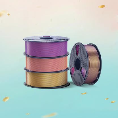 [13. Jubi Deal] Multi-Color SILK (Zweifarbig, Dreifarbig, Vierfarbig) Filament 1KG