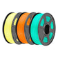 [MOQ 2 Sätze] PLA, PLA+, PLA Meta, PLA Matte, Rainbow, Multi-color Silk 3KG Mehrfarbiges Filament Bündel