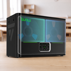 SUNLU FilaDryer S4 Pro, Zwei-Zonen-Filamenttrockner mit unabhängiger Temperatur- und Zeitsteuerung, max. 85 °C Temperatur, Trocknen & Tempern (Annealing) 2-in-1, passend für 4 × 1 kg Filament-Spulen