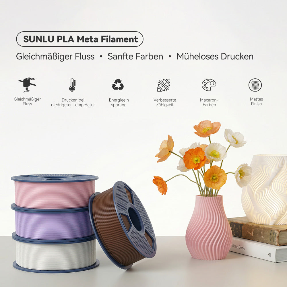 [MOQ: 3 Rollen] PLA Meta Serie Filament 1KG