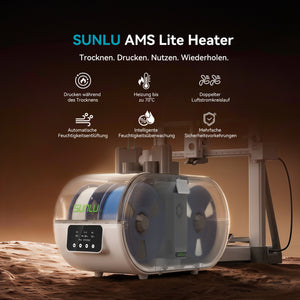 [Vorverkauf] SUNLU AMS Lite Heater & AMS Lite Enclosure – Filament-Trockner mit Dual-Airflow, bis 70 °C, kompatibel mit PLA, PETG, ABS, ASA und PA