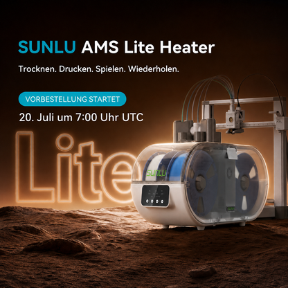 SUNLU AMS Lite Heater & AMS Lite Enclosure – Filament-Trockner mit Dual-Airflow, bis 70 °C, kompatibel mit PLA, PETG, ABS, ASA und PA