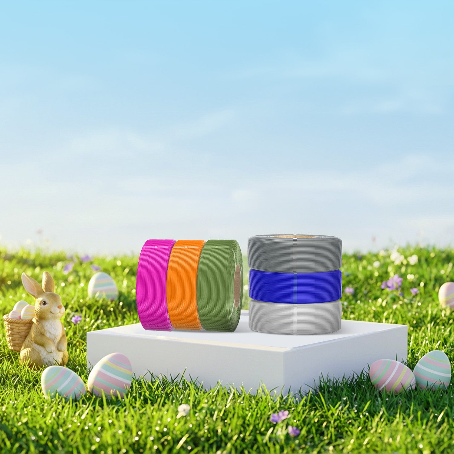 SUNLU Nachfüll-Filament 1KG, PLA, PLA+, PLA+2.0, PETG Filament, Kompatibel mit 2025 SUNLU Mehrwegspulen der 3. Generation und BambuLab Mehrwegspulen, 1KG 1.75mm Filament