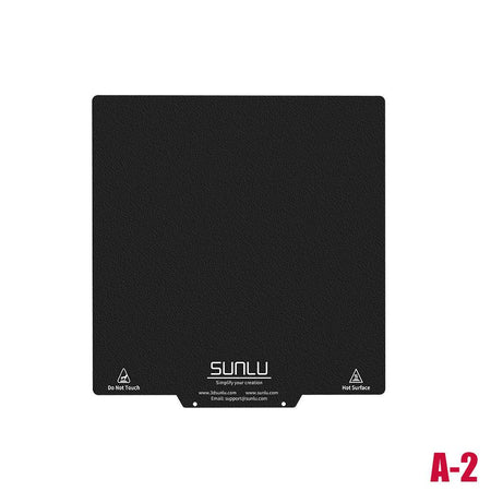 3D Druck PEI Bauplatte, Federstahl mattierte Bauplatte, geeignet für alle FDM Drucker mit 235*235mm Größe, 2A+1B sunlu.de