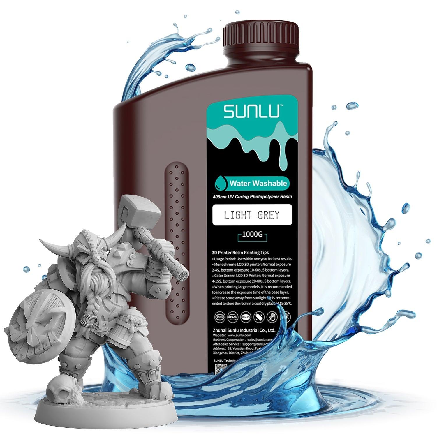 [über 6 Flaschen Bündelverkäufe] SUNLU Wasser-auswaschbares UV-Harz 1000G sunlu.de