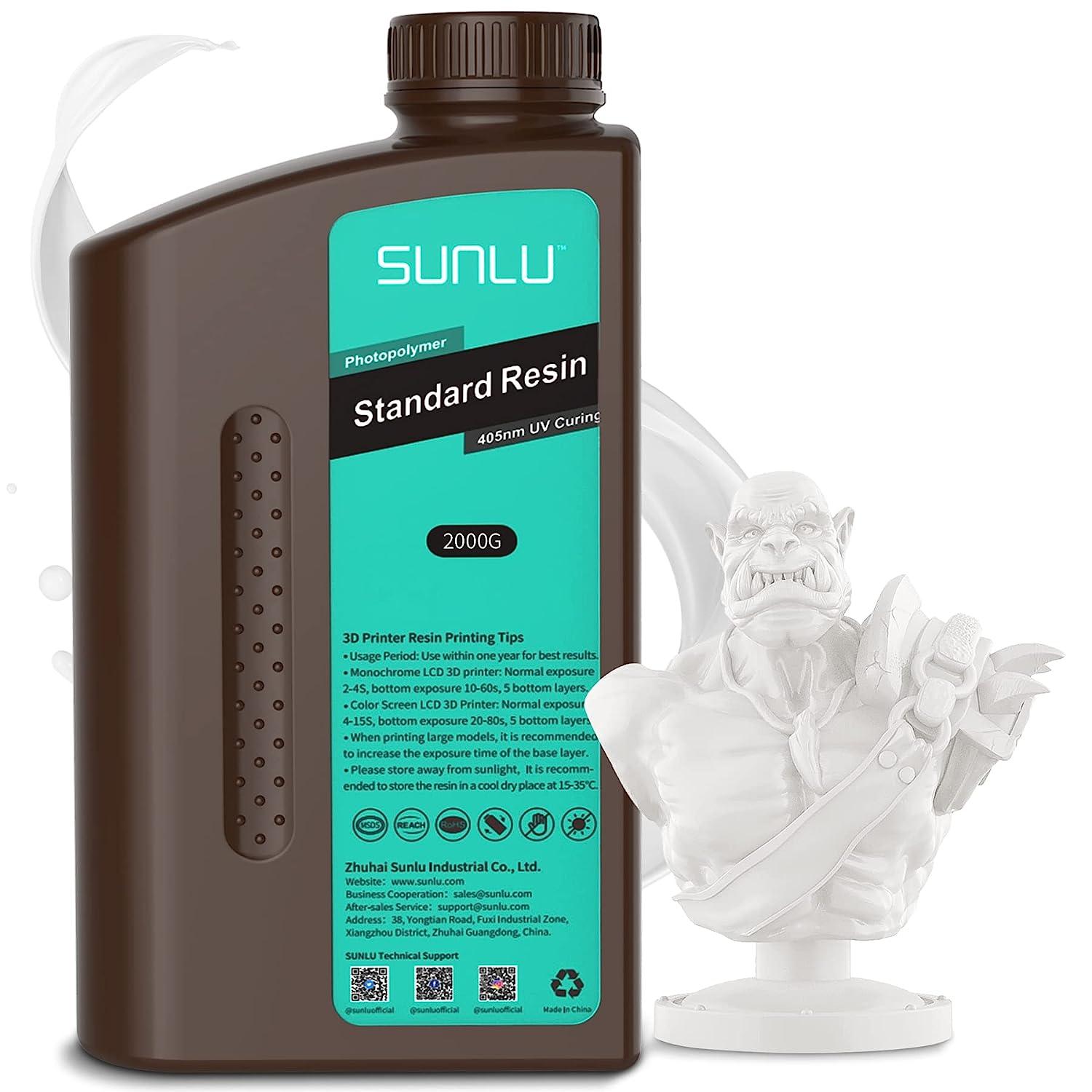 [über 6 Flaschen Bundle-Verkauf] SUNLU Standard-Harz oder Wasser abwaschbares UV-Harz 1000G sunlu.de