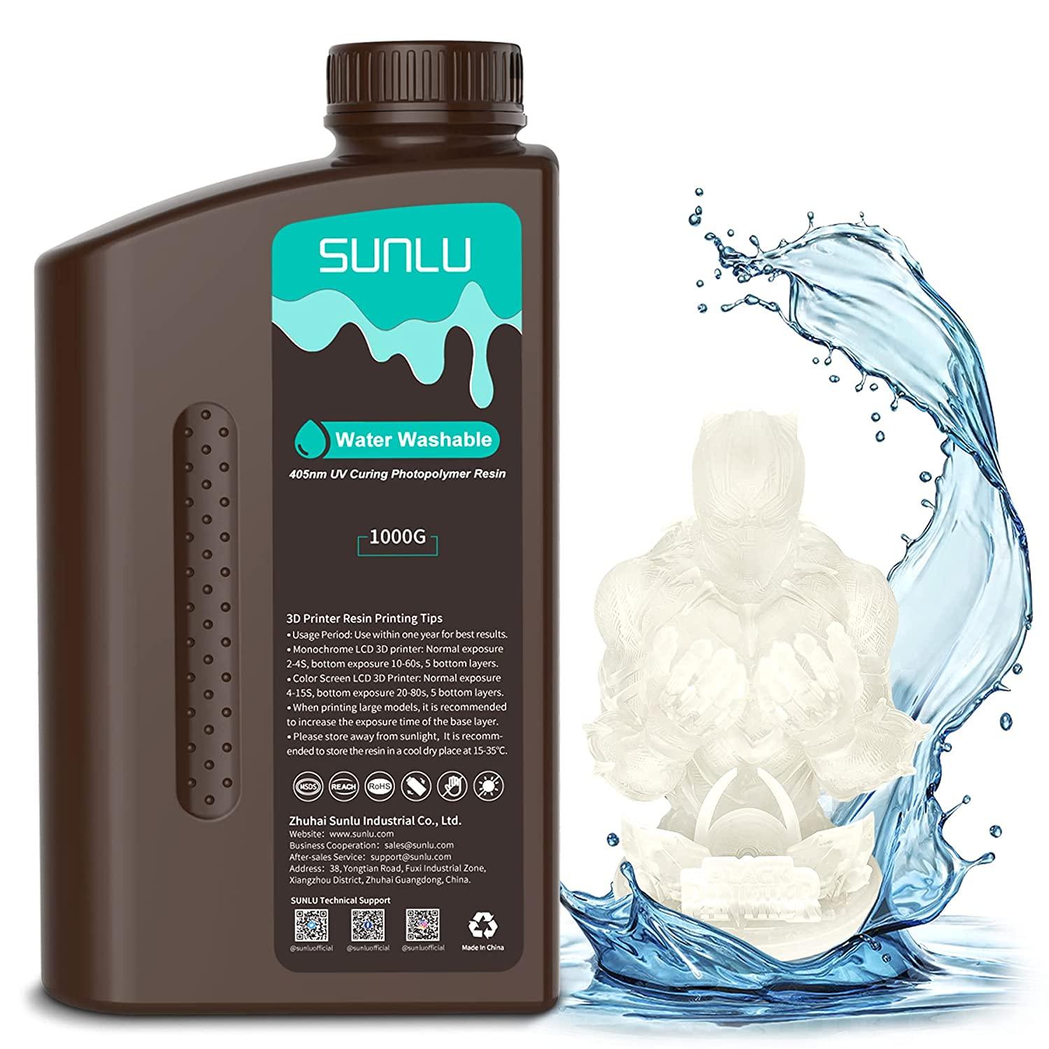 [über 6 Flaschen Bundle-Verkauf] SUNLU Standard-Harz oder Wasser abwaschbares UV-Harz 1000G sunlu.de