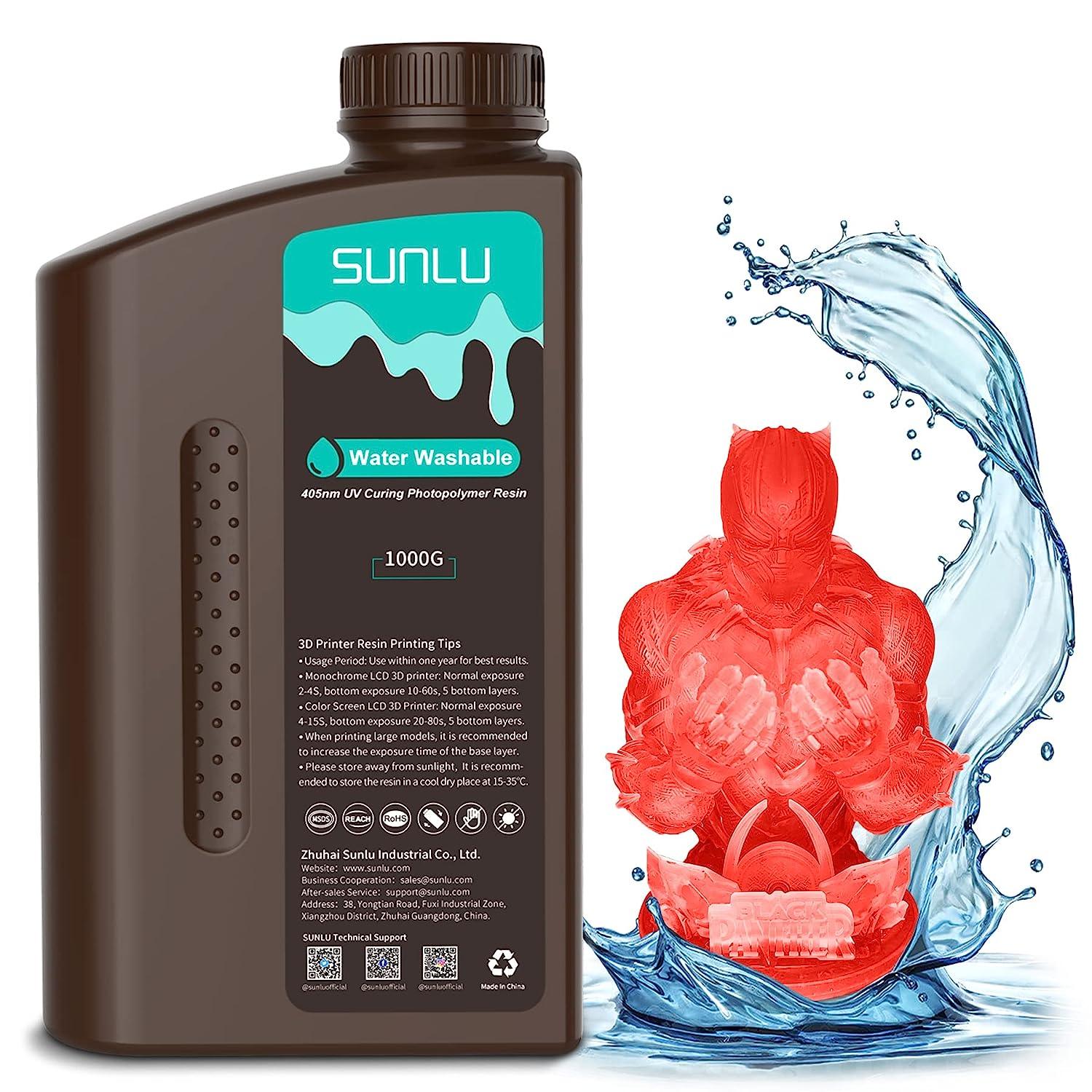 [über 6 Flaschen Bundle-Verkauf] SUNLU Standard-Harz oder Wasser abwaschbares UV-Harz 1000G sunlu.de